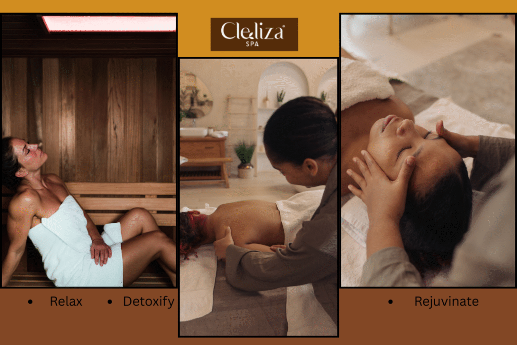 sauna and massage therapies
